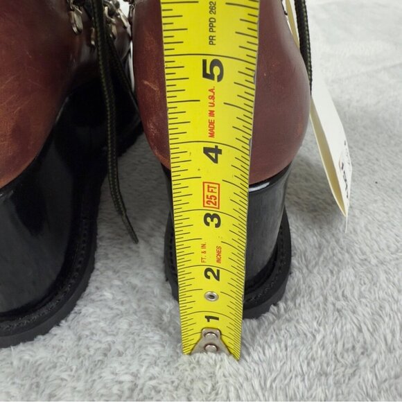 Sacai Leather Platform Boots Made in Japan US 5 - Picture 3 of 12